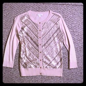 NY & Co Gold Embellished Sweater, XS